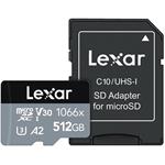 Lexar paměťová karta 512GB High-Performance 1066x microSDXC™ UHS-I, (čtení/zápis:160/120MB/s) C10 A2 V30 U3