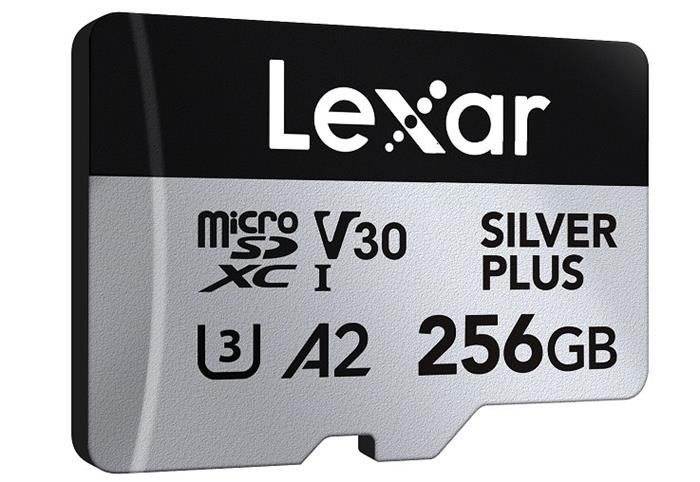 Lexar Silver Plus 256GB microSDXC paměťová karta, UHS-I, 205R/150W