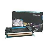 Lexmark C734, C736, X734, X736, X738 Cyan Return Program Toner Cartridge, 6K