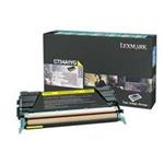 Lexmark C734, C736, X734, X736, X738 Yellow Return Program Toner Cartridg, 6K