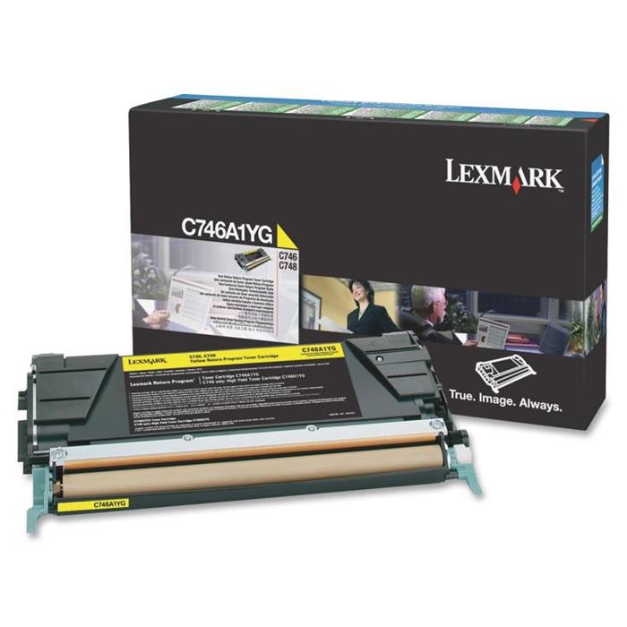 Lexmark C746,C748 žlutá tonerová kazeta, C746A1YG