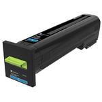 Lexmark originální toner 72K2XCE, cyan, 22000str., extra high capacity, Lexmark CS820de,CS820dte,CS820dtfe