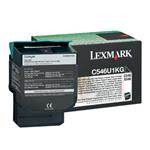 Lexmark originální toner C546U1KG, black, 8000str., return, Lexmark C546, X546