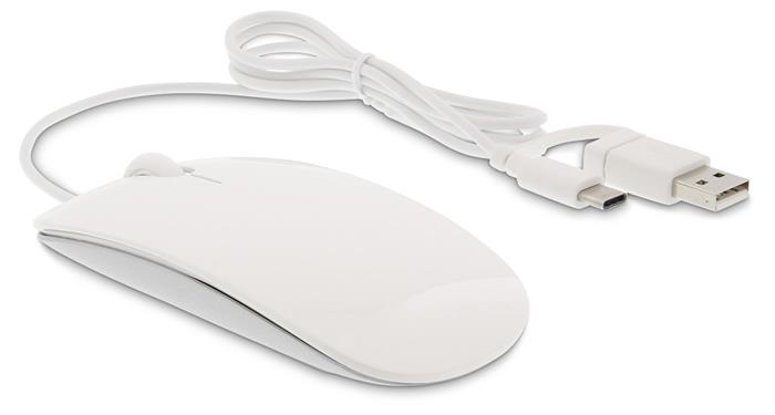 LMP Easy cable Mouse 2v1 White