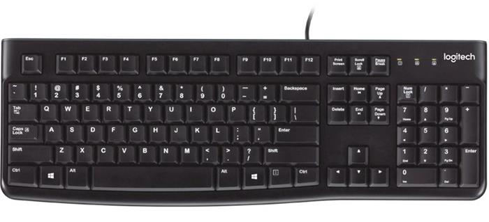 Logitech K120, klávesnice, USB, DE