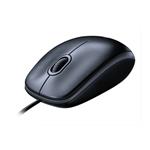 Logitech M100 Dark, optická myš, 1000dpi, USB, tmavě šedá