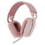 Logitech Zone Vibe 100 Wireless Headset, rose