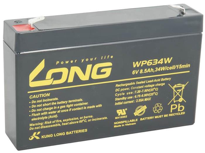 Long baterie 6V 8,5Ah F2 HighRate (WP634W)