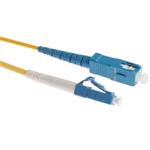 Masterlan optický patch cord, LCupc/SCupc, Simplex, Singlemode 9/125, 1m