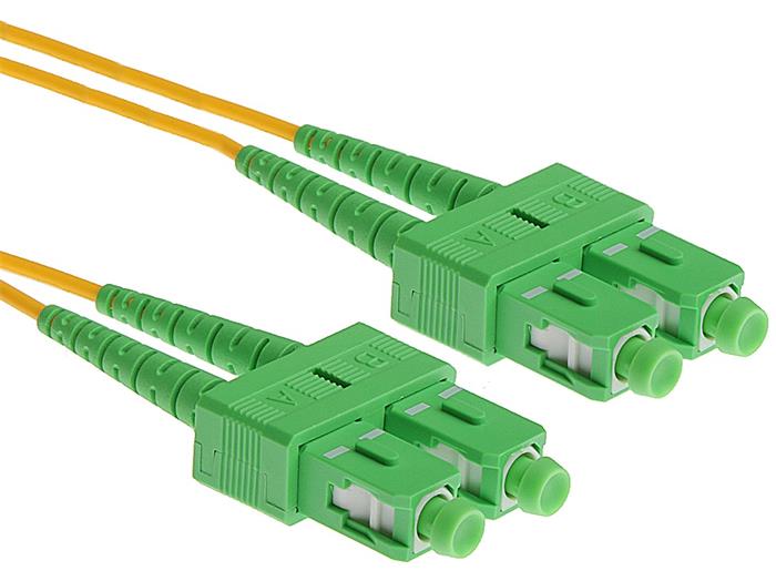 Masterlan optický patch cord, SCapc/SCapc, Duplex, Singlemode 9/125, 1m