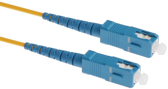 Masterlan optický patch cord, SCupc/SCupc, Simplex, Singlemode 9/125, 1m