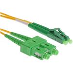 Masterlan optický patchcord LC-SC 09/125 SM, duplex, 15m