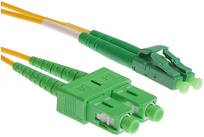 Masterlan optický patchcord LC-SC 09/125 SM, duplex, 20m