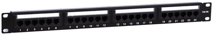 Masterlan Patch panel 19", 24xRJ45, Cat5e, 1U, UTP