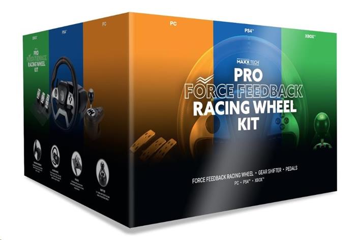 Maxx Tech Pro Force Feedback Racing Wheel Kit na PC