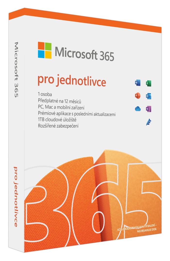 Microsoft 365 pro jednotlivce CZ - předplatné na 1 rok