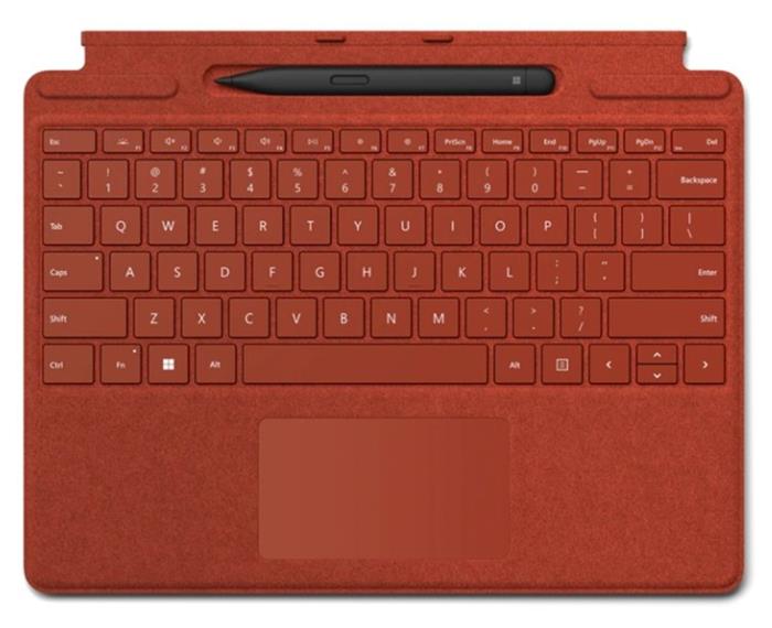 Microsoft Surface Pro Signature Keyboard + Slim Pen 2 Bundle (Poppy Red), CZ&SK