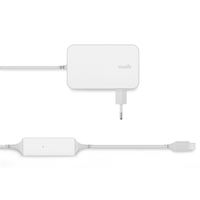 Moshi ProGeo 65W USB-C nabíječka pro laptop, bílá