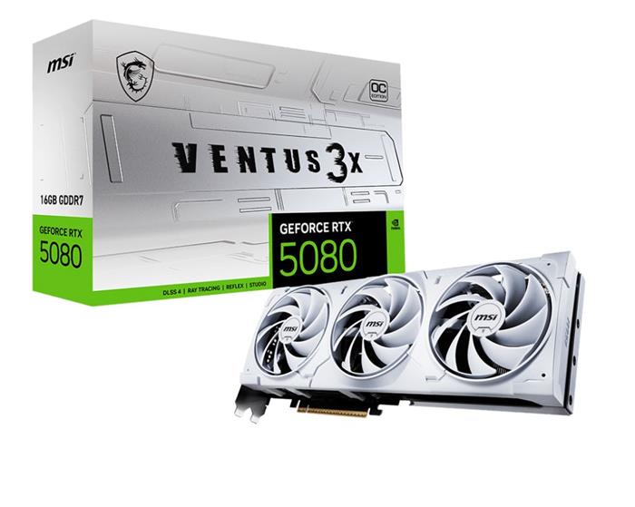 MSI GeForce RTX 5080 16G VENTUS 3X OC WHITE