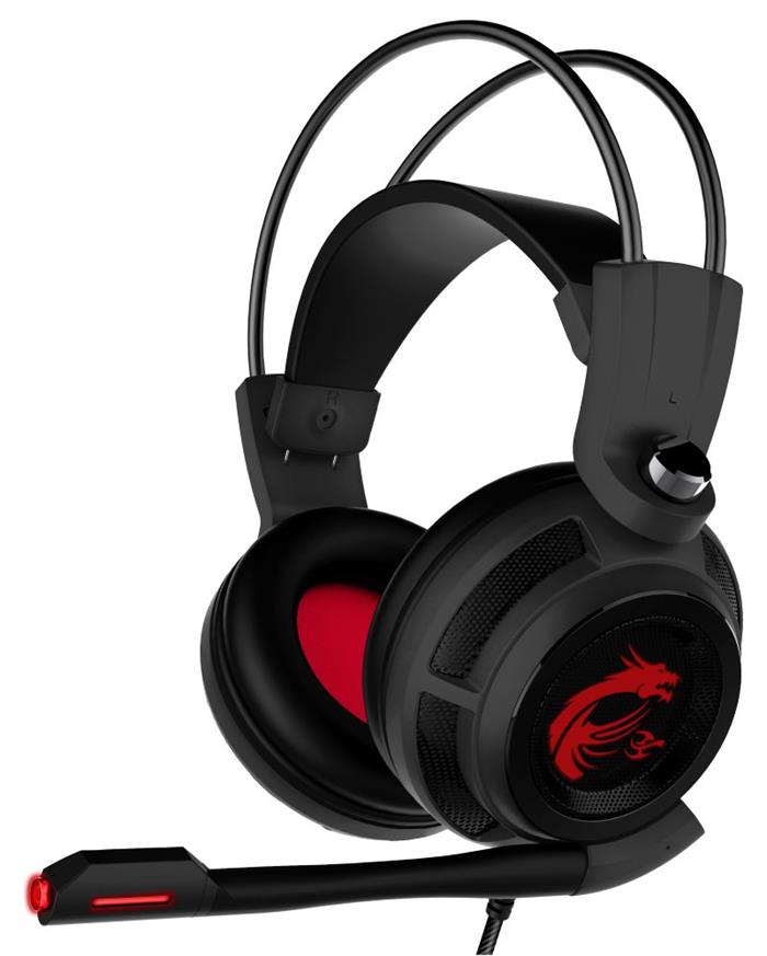 MSI herní headset DS502 Gaming Headset/ USB/ černý