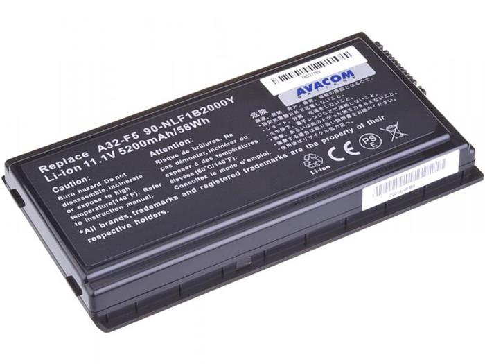 Náhradní baterie AVACOM Asus F5 series A32-F5 Li-ion 11,1V 5200mAh