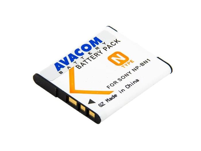 Náhradní baterie AVACOM Sony NP-BN1 Li-Ion 3.6V 650mAh 2.4Wh