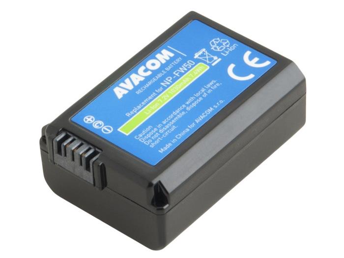 Náhradní baterie AVACOM Sony NP-FW50 Li-Ion 7.2V 1030mAh 7.6Wh