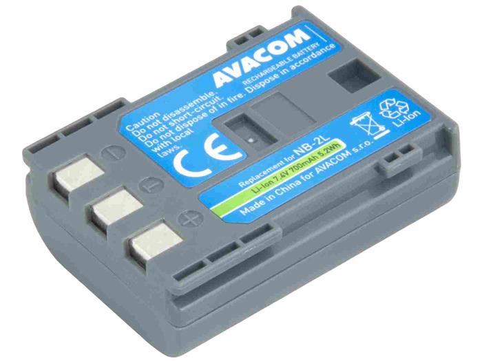 Náhradní baterie AVACOMCanon NB-2LH Li-Ion 7.4V 700mAh 5.2Wh