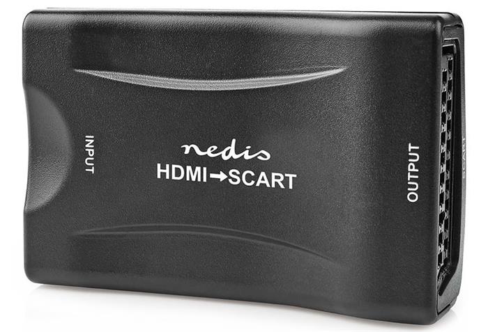 NEDIS převodník/ HDMI na SCART/ 1080p/ s napájecím zdrojem/ černý