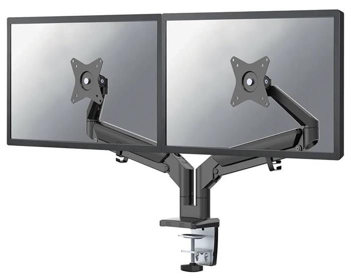 Neomounts DS70-810BL2 / Desk Mount ultra flat (clamp/grommet) / Black