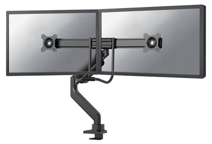 Neomounts DS75-450BL2 / Screen Desk Mount 2 screens(topfix clamp &grommet) / Black