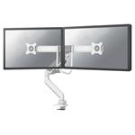 Neomounts  DS75-450WH2 / Screen Desk Mount 2 screens(topfix clamp &grommet)  / White