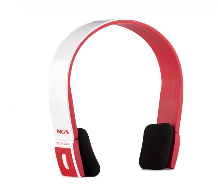 NGS RedArctica, bluetooth headset pro tablety, červený