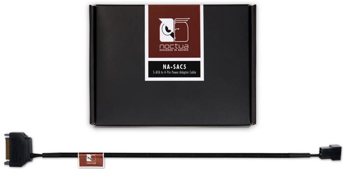 Noctua NA-SAC5, redukce ze SATA na 3-pin/4-pin pro ventilátor