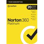 NORTON 360 PLATINUM 100GB CZ 1 uživatel 20 zařízení na 1 rok 