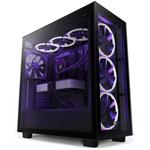 NZXT skříň H7 Elite Edition / ATX / 4x 140mm (3x RGB) fan / USB-C / 2x USB/ proskl. bočnice / proskl. panel / černá