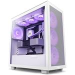 NZXT skříň H7 Flow RGB edition / ATX / 3x 140 mm fan / USB-C / 2x USB / prosklená bočnice / mesh panel / RGB / bílá