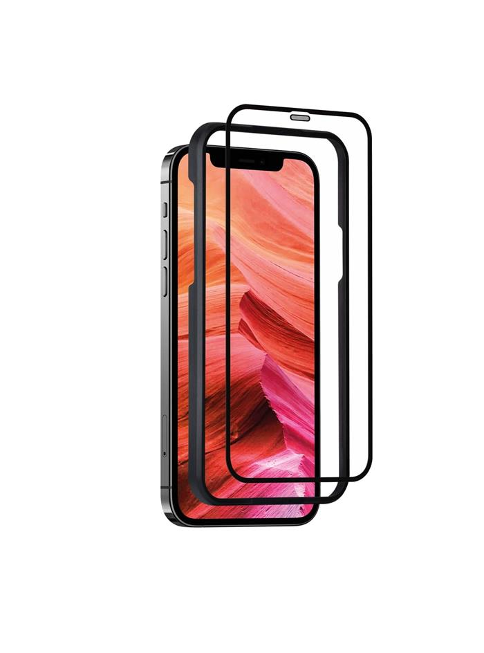 Ochranné tvrzené sklo FIXED 3D Full-Cover s aplikátorem pro Apple iPhone 13 Mini, černé