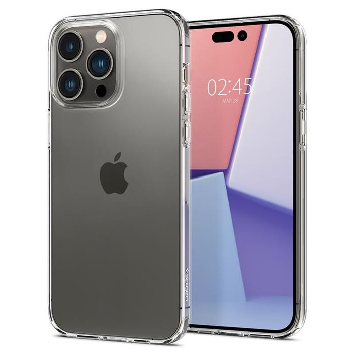 Ochranný kryt Spigen Crystal Flex pro iPhone 14 Pro Max transparentní