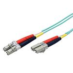 Optický patchkabel LC-LC 50/125 (multi mode), 2mm, duplex, OM3, LSOH, 0,5m