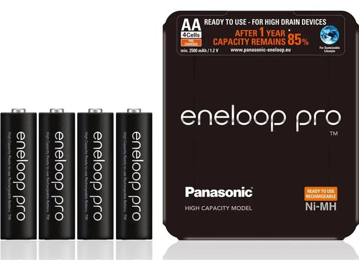 Panasonic Eneloop Pro AA 2500mAh, Ni-MH, 4ks, Sliding Pack