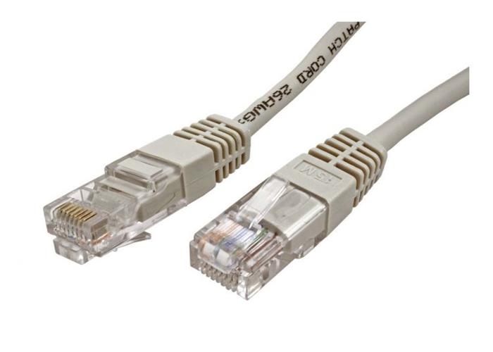 Patch kabel UTP RJ45-RJ45 level 5e 10m šedá