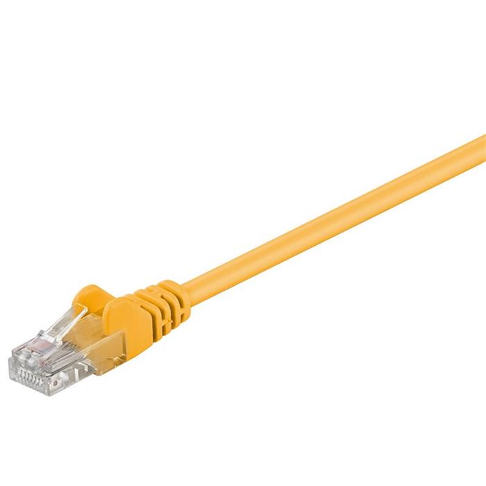 Patch kabel UTP RJ45-RJ45 level 5e 7m žlutá