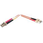 Patchcord optický MM OM1 62,5/125, LC-SC, 1m, LSOH modrý dup. 2x 2,8mm, I/L 0,2dB, R/L -35dB, OEM ZCOMAX