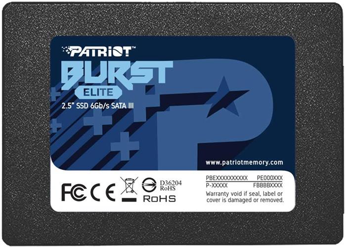 Patriot Burst Elite 480GB, 2.5" SSD, SATA III, 450R/320W