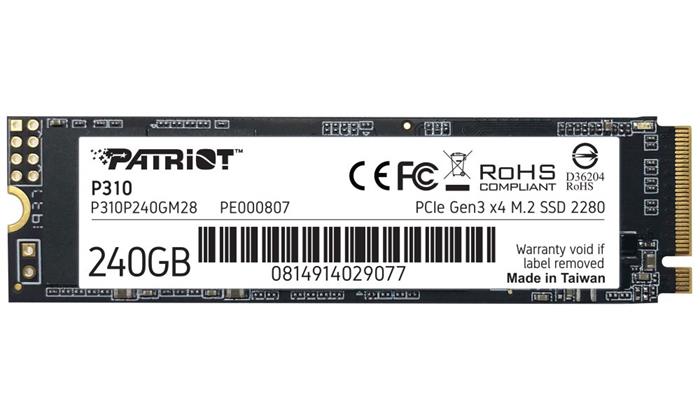 Patriot P310 240GB SSD M.2 2280 (PCIe 3.0), 1700R/1000W