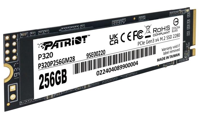 Patriot P320 256GB SSD M.2 2280 (PCIe 3.0), 2200R/1200W