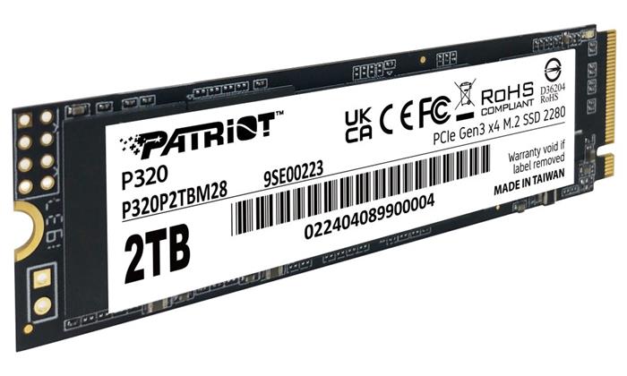 Patriot P320 2TB SSD M.2 2280 (PCIe 3.0), 3000R/2200W