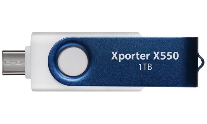 PATRIOT Xporter X550 1TB / USB Typ-A + USB Typ-C / USB 3.2 Gen 1 / bílo-modrá