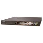 Planet FGSW-2624HPS PoE switch 24x 100-TX, 2x 1000-T/SFP, Web/SNMP, STP/RSTP, IGMPv2, 220W